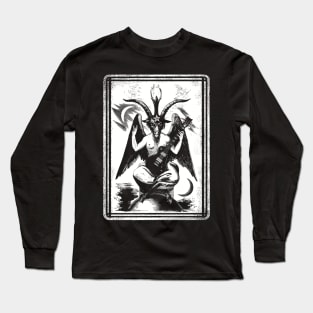 Baphomet lp guitar black Long Sleeve T-Shirt